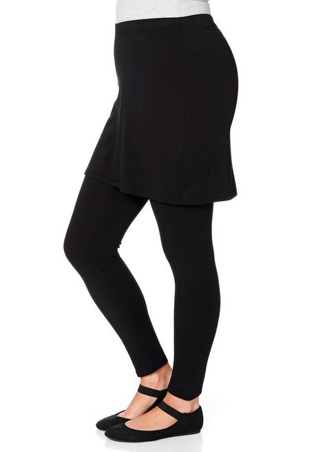 Sheego By Joe Browns Leggings Mit Angesetztem Minirock - Schwarz Sheego