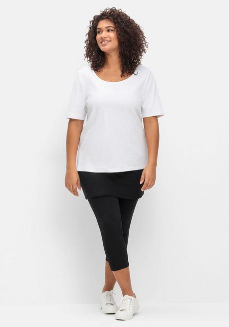 Sheego By Joe Browns Leggings Mit Angesetztem Minirock - Schwarz Sheego