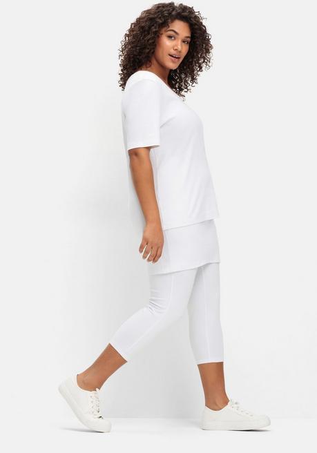 Sheego By Joe Browns Leggings Mit Angesetztem Minirock - Weiß Sheego