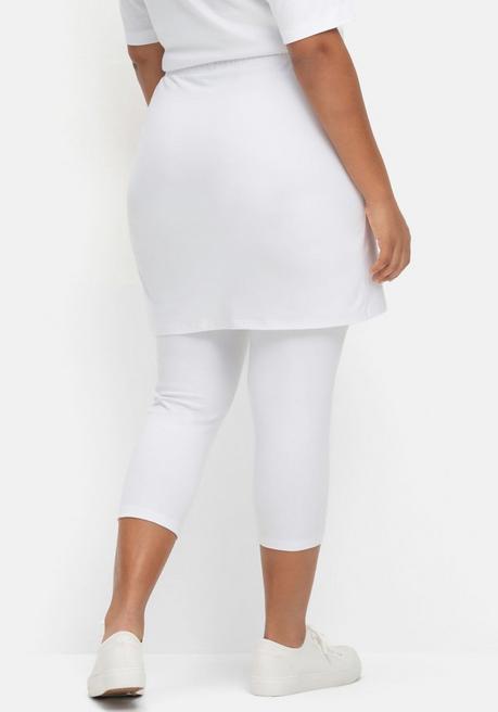 Sheego By Joe Browns Leggings Mit Angesetztem Minirock - Weiß Sheego