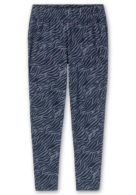 Sheego Leggings Mit Animal-Alloverdruck - Nachtblau Gemustert Sheego