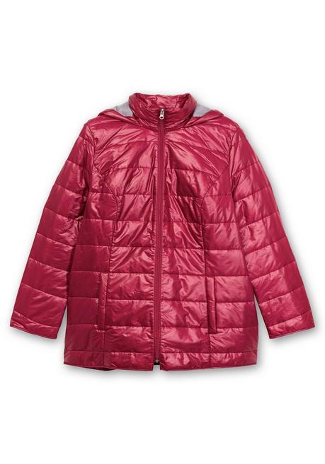 Sheego Leicht Wattierte Steppjacke Mit Kapuze - Bordeaux Sheego