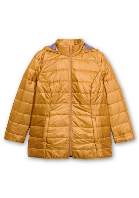 Sheego Leicht Wattierte Steppjacke Mit Kapuze - Senfgelb Sheego