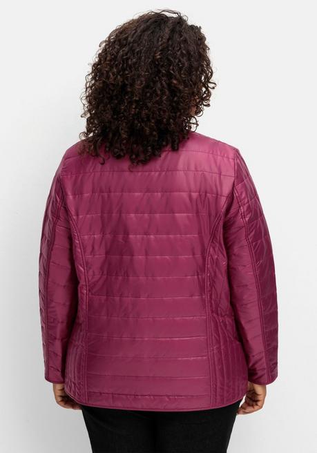 Sheego Leicht Wattierte Steppjacke Mit Stehkragen - Bordeaux Sheego