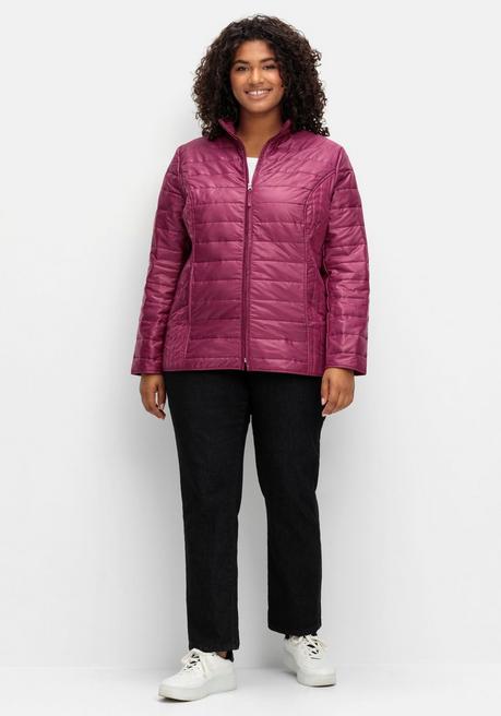 Sheego Leicht Wattierte Steppjacke Mit Stehkragen - Bordeaux Sheego