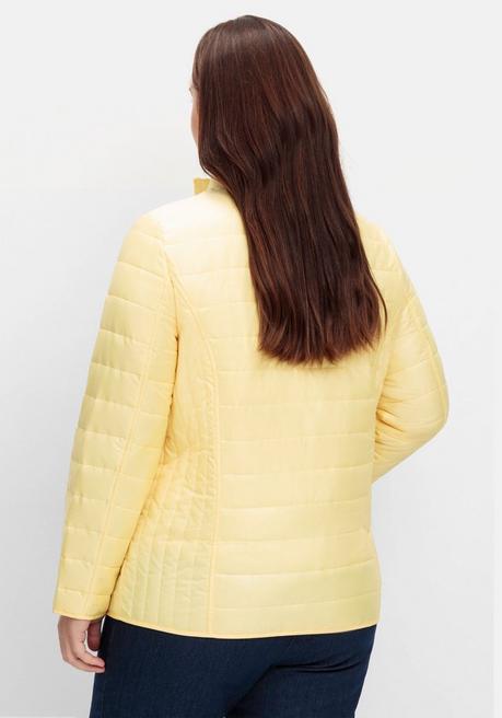 Sheego Leicht Wattierte Steppjacke Mit Stehkragen - Hellgelb Sheego