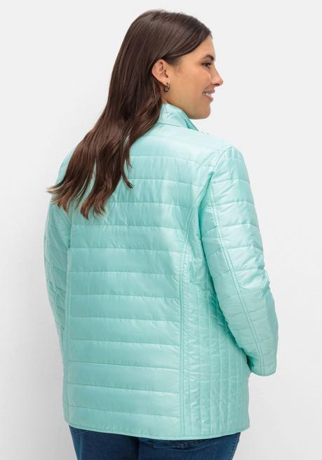 Sheego Leicht Wattierte Steppjacke Mit Stehkragen - Mint Sheego