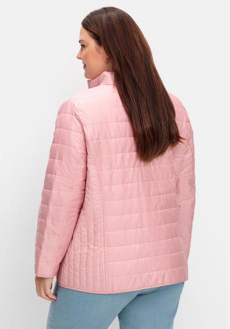 Sheego Leicht Wattierte Steppjacke Mit Stehkragen - Rosé Sheego