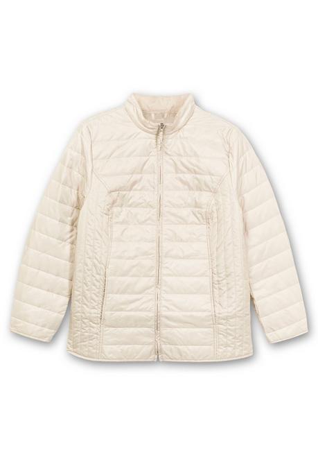 Sheego Leicht Wattierte Steppjacke Mit Stehkragen - Wollweiß Sheego