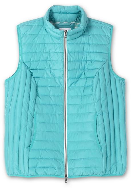 Sheego Leicht Wattierte Steppweste Mit 2-Wege-Zipper - Aqua Sheego