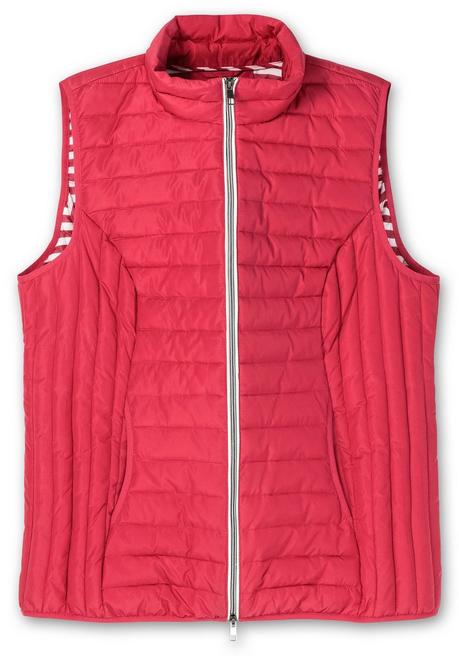 Sheego Leicht Wattierte Steppweste Mit 2-Wege-Zipper - Orchidee Sheego