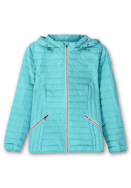 Sheego Leichte Steppjacke Mit Abnehmbarer Kapuze - Aqua Sheego