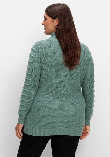 Sheego X Collection L. Longpullover Mit Strukturmuster In Biesen-Optik - Jade Sheego