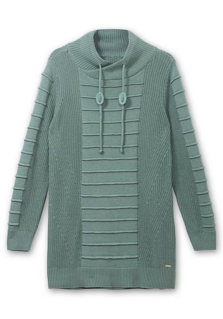 Sheego X Collection L. Longpullover Mit Strukturmuster In Biesen-Optik - Jade Sheego