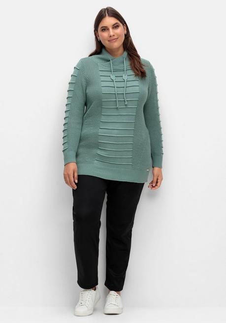 Sheego X Collection L. Longpullover Mit Strukturmuster In Biesen-Optik - Jade Sheego
