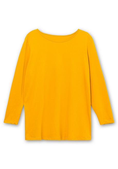 Sheego Longshirt Mit Hohen Seitenschlitzen - Curry Sheego