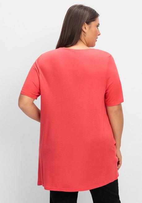 Sheego Longshirt Mit Taschen Und Karreeausschnitt - Hummer Sheego