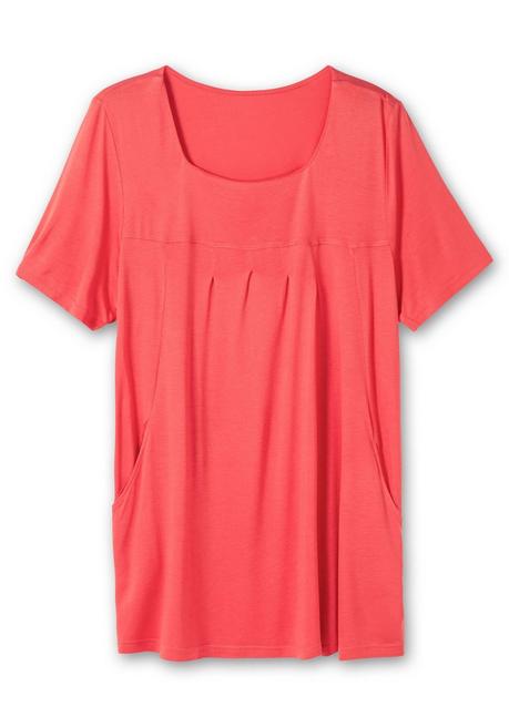 Sheego Longshirt Mit Taschen Und Karreeausschnitt - Hummer Sheego