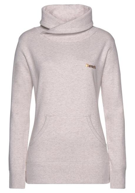 Bench LM LBG Longsweatshirt - Beigefarben Meliert Sheego