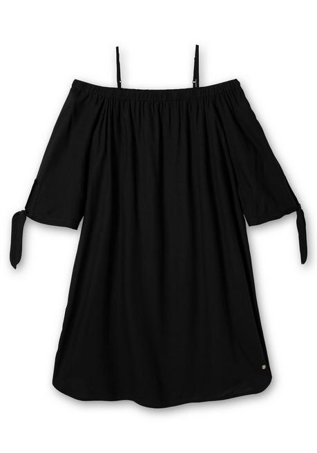 Sheego Longtunika Mit 3/4-Ärmeln, Im Carmen-Look - Schwarz Sheego