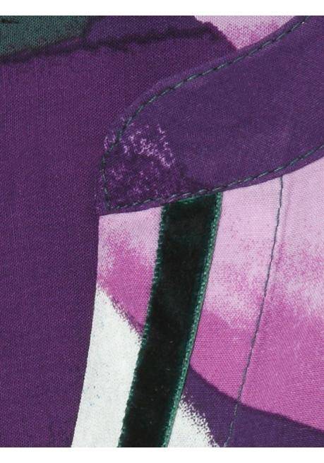 VIA APPIA DUE Longtunika Mit Alloverprint Und V-Schlitz - Tiefgrün Gemustert Sheego