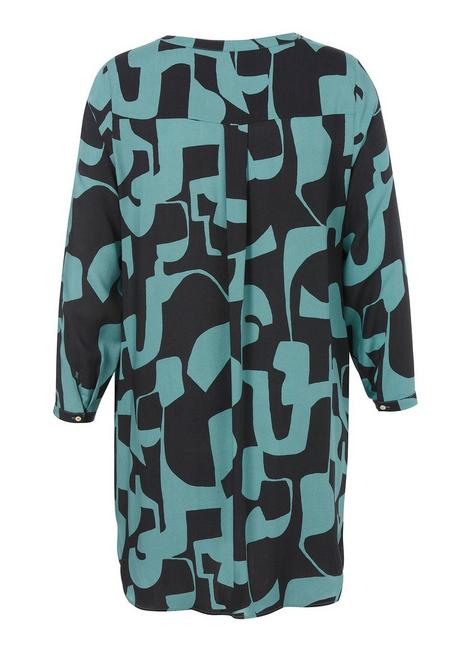 VIA APPIA DUE Longtunika Mit Grafischem Alloverdruck - Indigo Gemustert Sheego