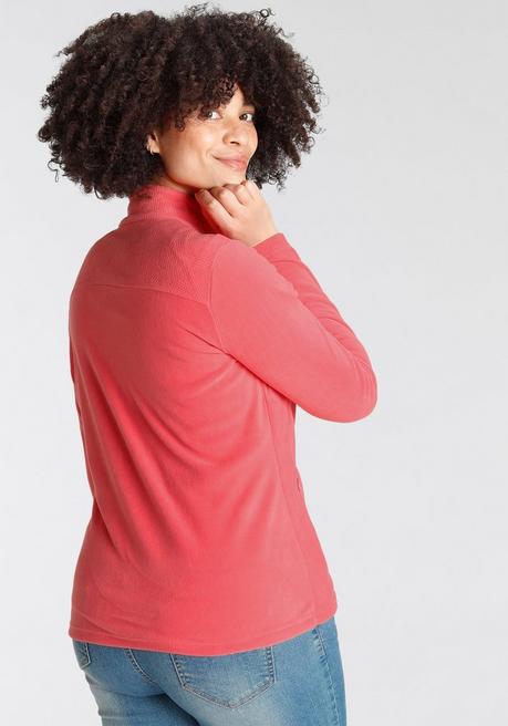 Maier Sports Fleecejacke - Korallrot Sheego