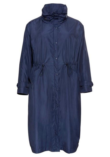 Sheego Mantel In Oversized-Form, Mit Taschen Und Tunnelzug - Marine Sheego