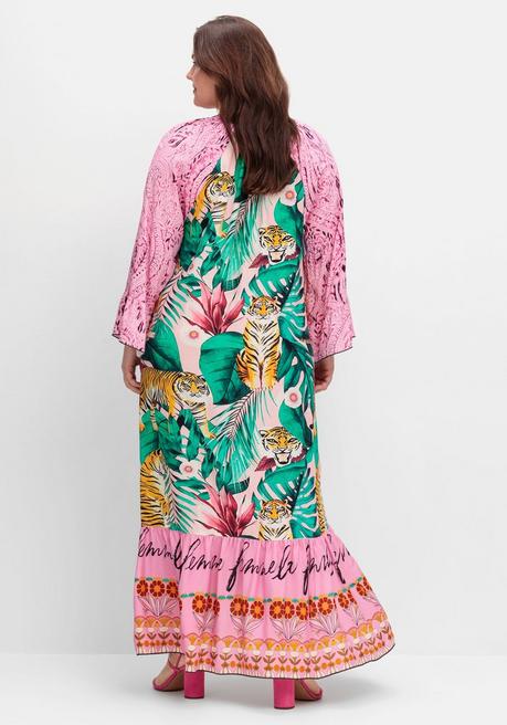 Sheego Loves Miss Goodlife Maxikleid Im Multicolor-Mustermix - Tiefgrün Gemustert Sheego