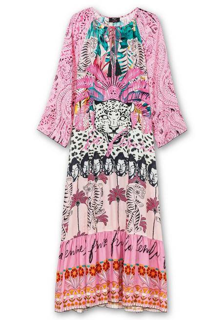 Sheego Loves Miss Goodlife Maxikleid Im Multicolor-Mustermix - Tiefgrün Gemustert Sheego