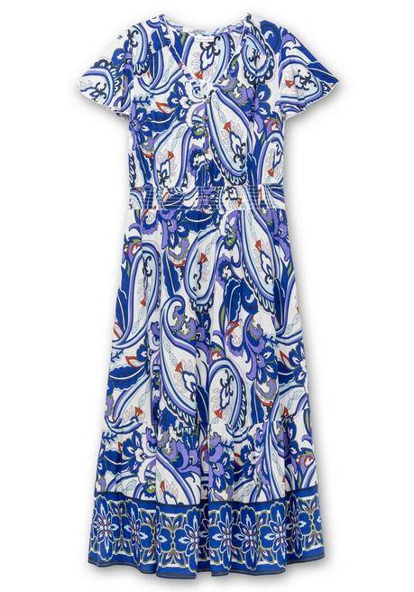 Sheego By Joe Browns Maxikleid Im Paisleymuster, Mit Smokbund - Offwhite Gemustert Sheego