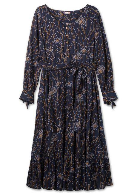 Sheego By Joe Browns Maxikleid Mit Floralem Alloverdruck - Nachtblau Bedruckt Sheego