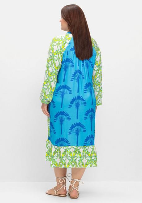 Sheego Loves Miss Goodlife Midikleid Im Multicolor-Mustermix - Gelb Gemustert Sheego