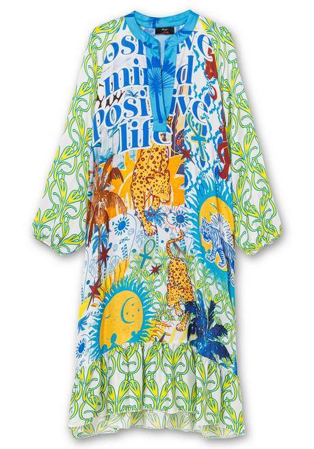 Sheego Loves Miss Goodlife Midikleid Im Multicolor-Mustermix - Gelb Gemustert Sheego