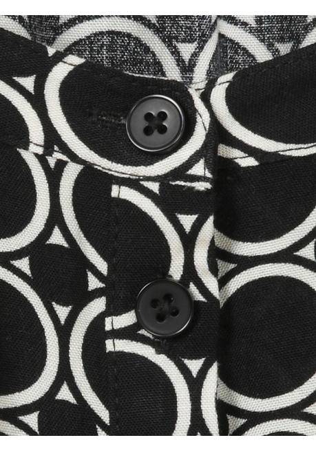 VIA APPIA DUE Midikleid Mit Grafischem Allovermuster - Schwarz Gemustert Sheego