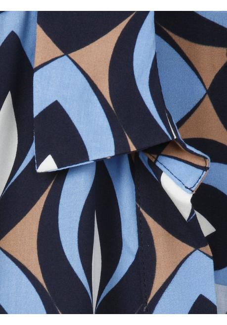 VIA APPIA DUE Midikleid Mit Hemdkragen Und 3/4-Ärmeln - Indigo Gemustert Sheego