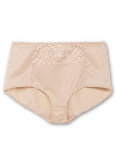 Wäschepur Miederslip Mit Spitzeneinsatz Vorn - Natur Sheego