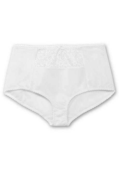 Wäschepur Miederslip Mit Spitzeneinsatz Vorn - Weiß Sheego