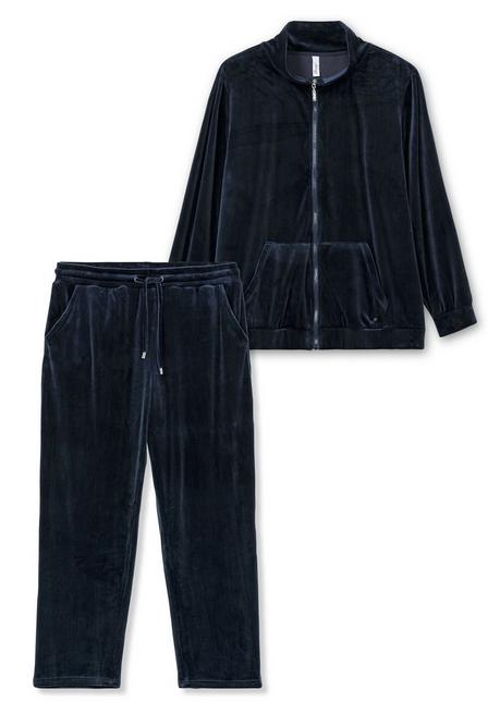 Sheego Nicki-Hausanzug Aus Jacke Und Hose - Nachtblau Sheego