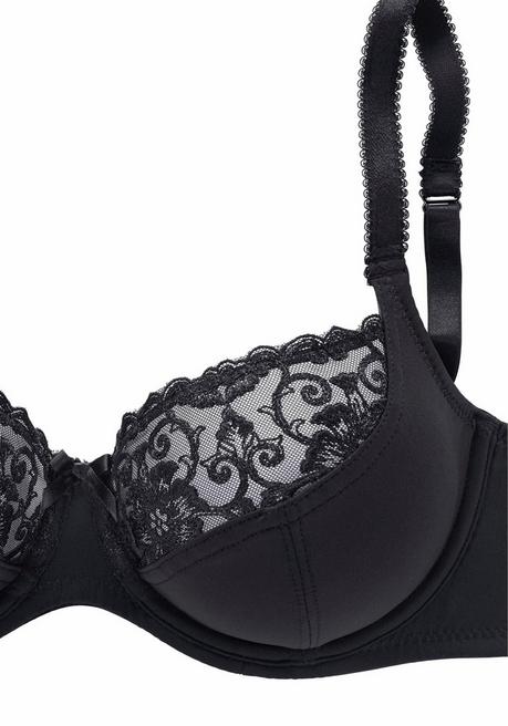 NUANCE Nuance Bügel-BH Im Dirndl-Schnitt Mit Spitze - Schwarz Sheego