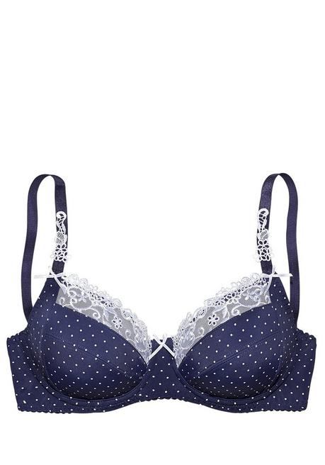 NUANCE Bügel-BH - Marine-weiß Sheego