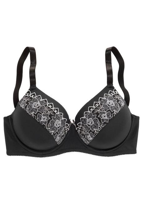 NUANCE Nuance Bügel-BH »NUANCE Bügel-BH« - Schwarz-silberfarben Sheego