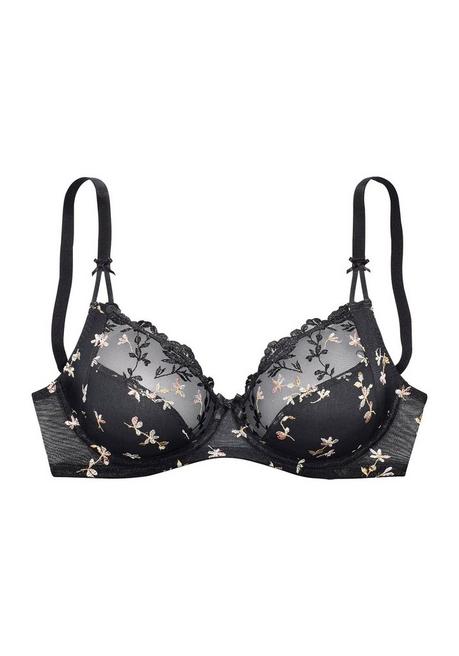 NUANCE Bügel-BH - Schwarz-rosé Sheego