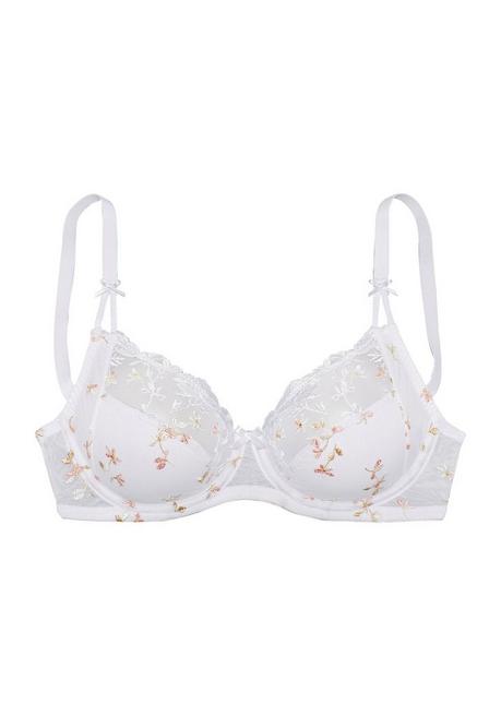 NUANCE Bügel-BH - Weiß-rosa Sheego