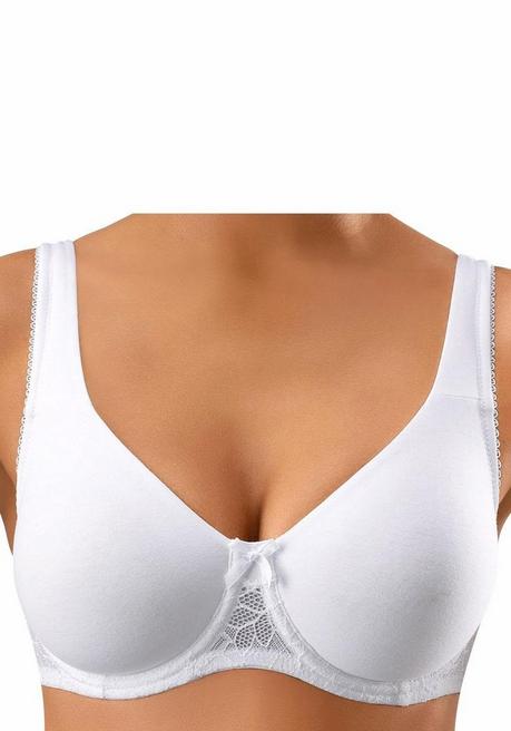 NUANCE Doppelpack T-Shirt BHs - Schwarz+weiß Sheego