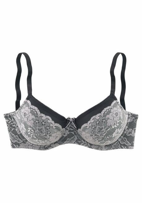 NUANCE Nuance Bügel-BH - Schwarz-silberfarben Sheego