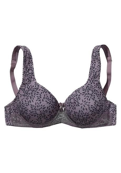 NUANCE T-Shirt-BH - Taupe-schwarz Sheego