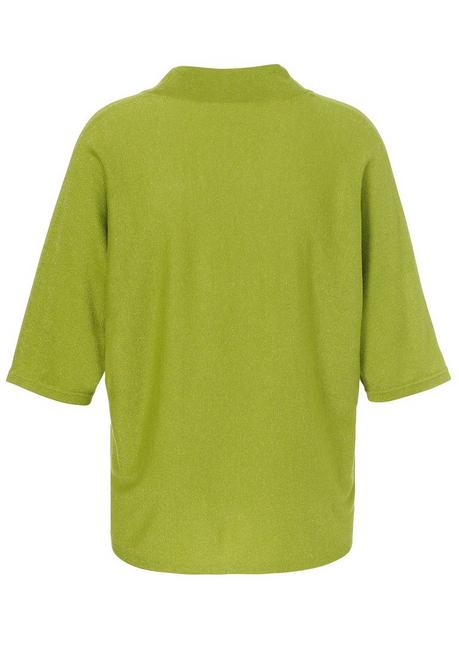 VIA APPIA DUE Offener Cardigan Mit Glitzerfaden Und 3/4-Arm - Hellgrün Sheego