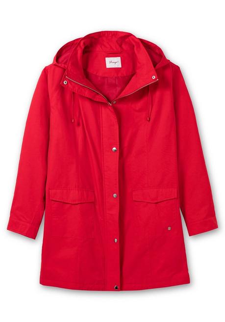 Sheego Outdoor-Parka Mit Abnehmbarer Kapuze - Mohnrot Sheego