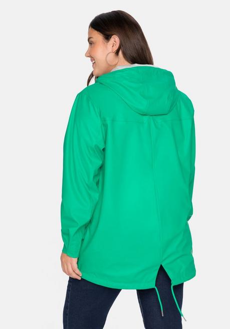 Sheego Outdoorjacke Mit Jerseyfutter, Wasserabweisend - Blattgrün Sheego